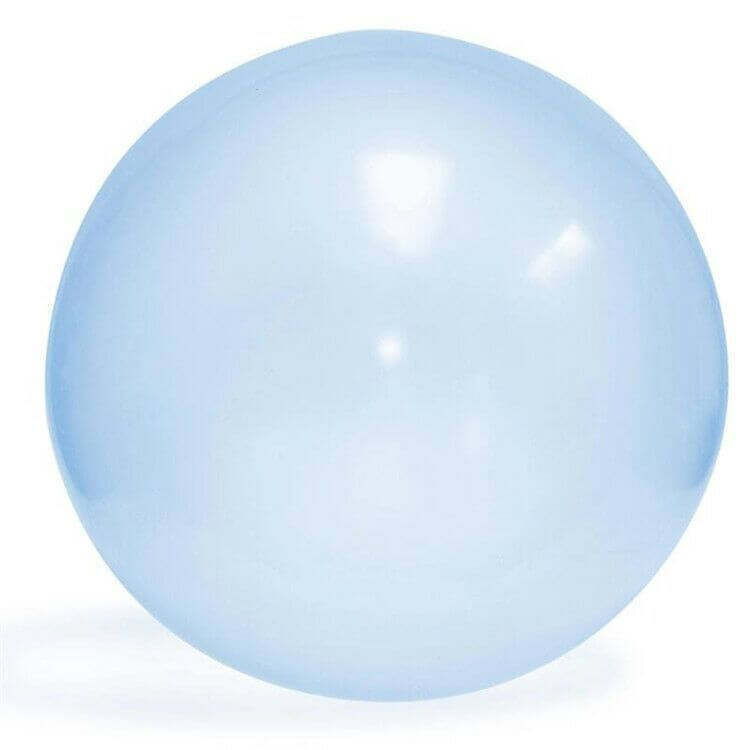 Big Inflatable Ball Children's Toy Elastic Ball Water Ball Bubble Ball Inflatable Ball in light blue color.