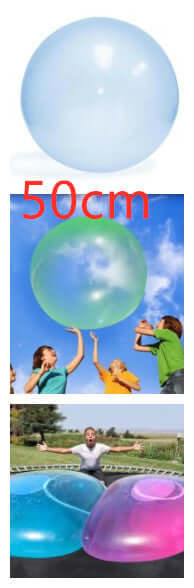 Big Inflatable Ball Children's Toy Elastic Ball Water Ball Bubble Ball Inflatable Ball showcased in various sizes outdoors.