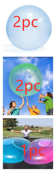 Big Inflatable Ball Children's Toy Elastic Ball Water Ball Bubble Ball Inflatable Ball in various sizes and colors.