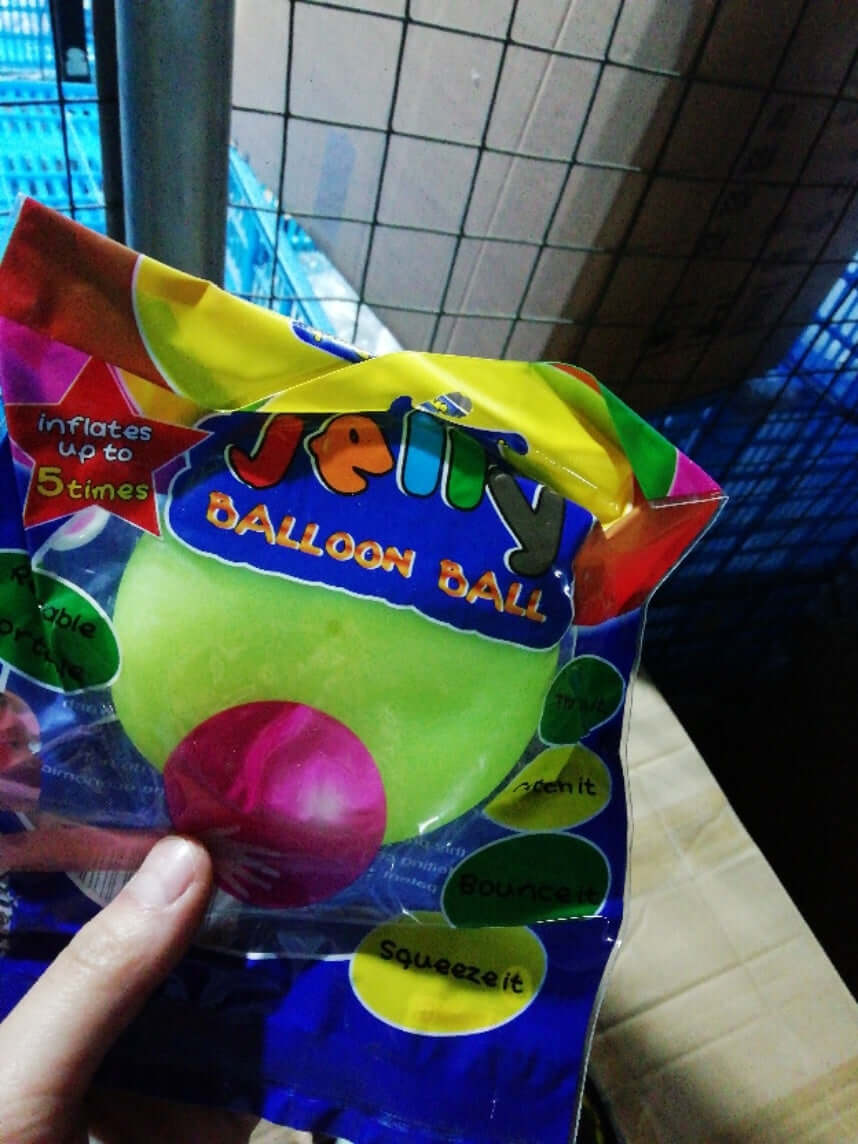 Big Inflatable Ball Children's Toy Elastic Ball Water Ball Bubble Ball Inflatable Ball in colorful packaging.