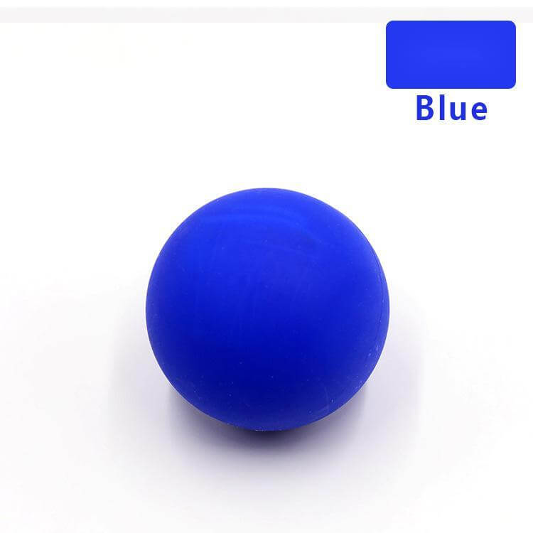 Silicone single ball Fascia ball massage ball in blue color for fitness and health massage.