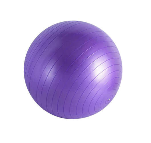 Yoga Hip-thickening Ball thick explosion-proof children's ball pat ball yoga ball Pilates ball in purple.