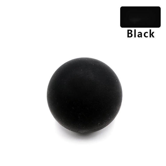 Silicone single ball Fascia ball massage ball in black color, 63MM diameter fitness equipment for health massage.