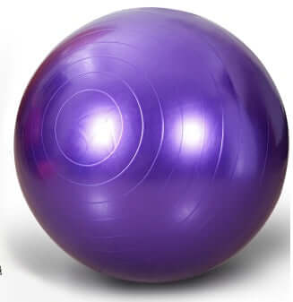 Yoga Hip-thickening Ball thick explosion-proof children's ball pat ball yoga ball Pilates ball in purple color.