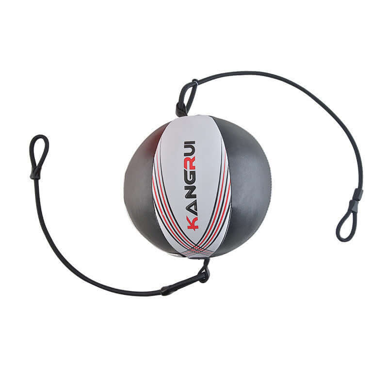 Boxing speed ball Training reaction ball Boxing ball Boxing reaction ball on a white background with strings for training.