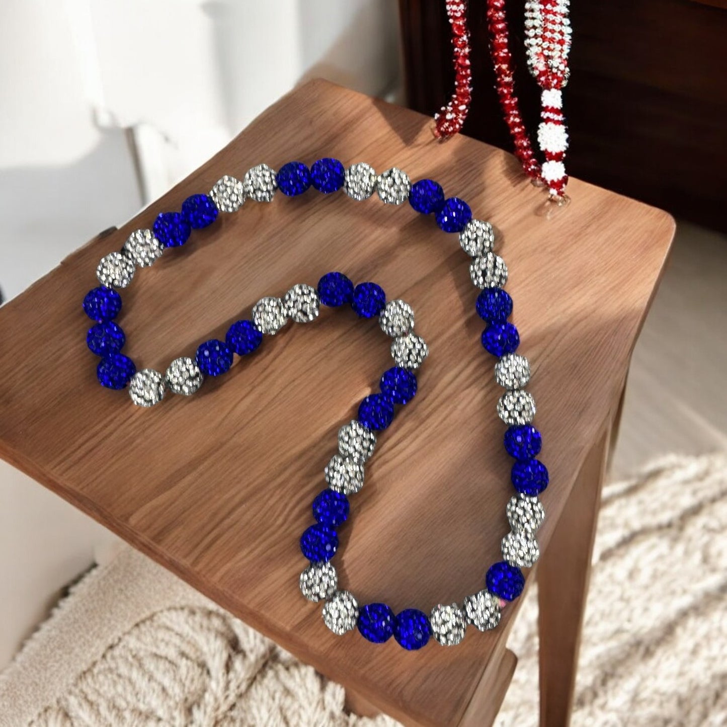 Curveball Blue 16" Unisex Baseball Necklace