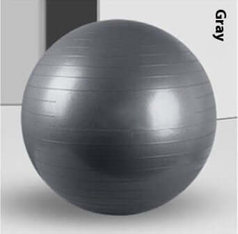 Yoga Hip-thickening Ball thick explosion-proof children's ball pat ball yoga ball Pilates ball in gray color.