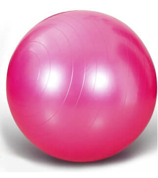 Yoga Hip-thickening Ball thick explosion-proof children's ball pat ball yoga ball Pilates ball in vibrant pink color.