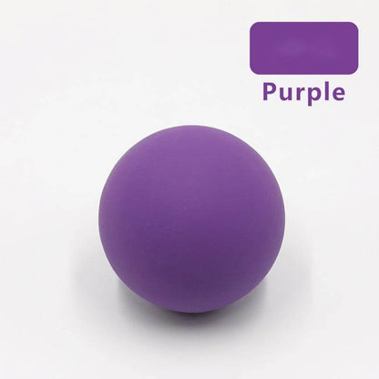 Silicone single ball Fascia ball massage ball in vibrant purple color, perfect for fitness and health massage.