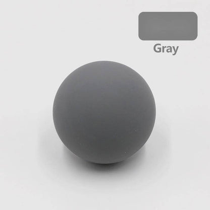 Silicone single ball Fascia ball massage ball in gray color for fitness and health massage.