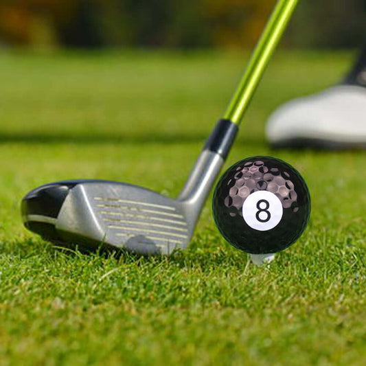 Golf Practice Ball Game Ball Gift Ball Sports Ball Gift Set on green grass with golf club.